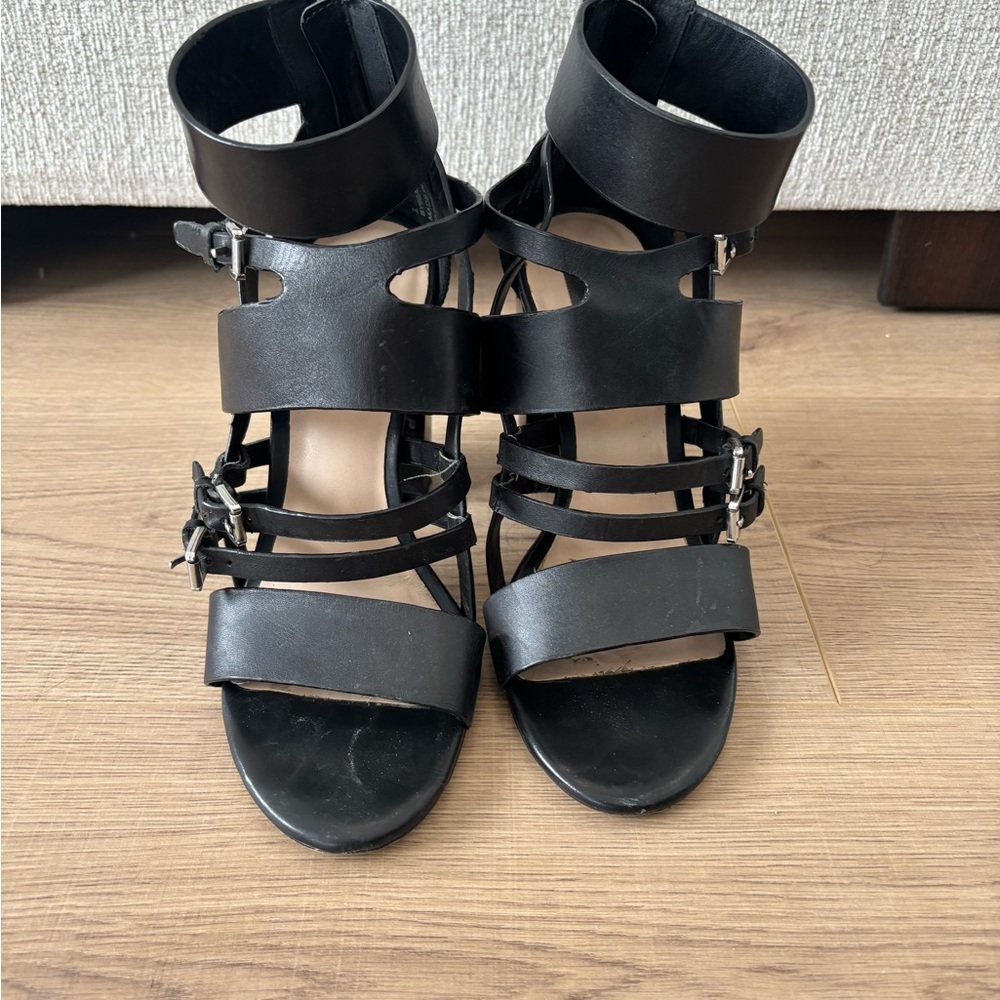 Elegant Black Women's Strappy Sandals
